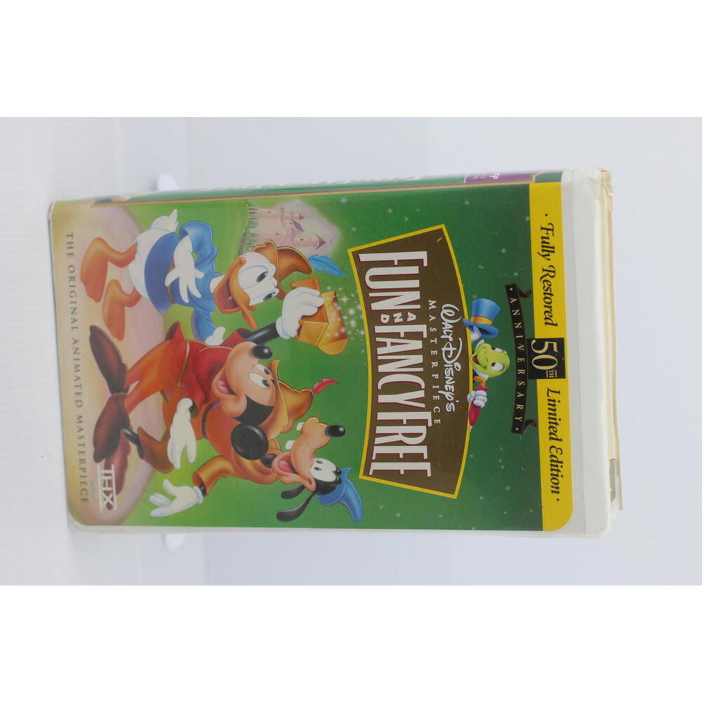 Walt Disney’s Fun & Fancy Free VHS 50th Anniversary Masterpiece DAMAGEDCASE